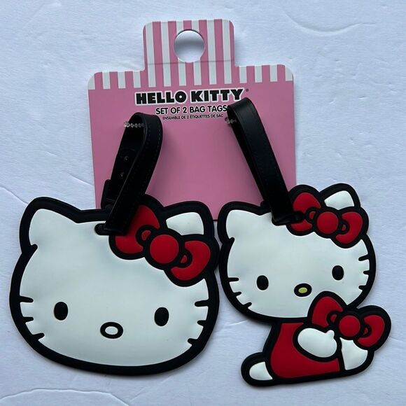 Hello Kitty Sanrio Luggage Tags Set of 2 - Picture 1 of 4